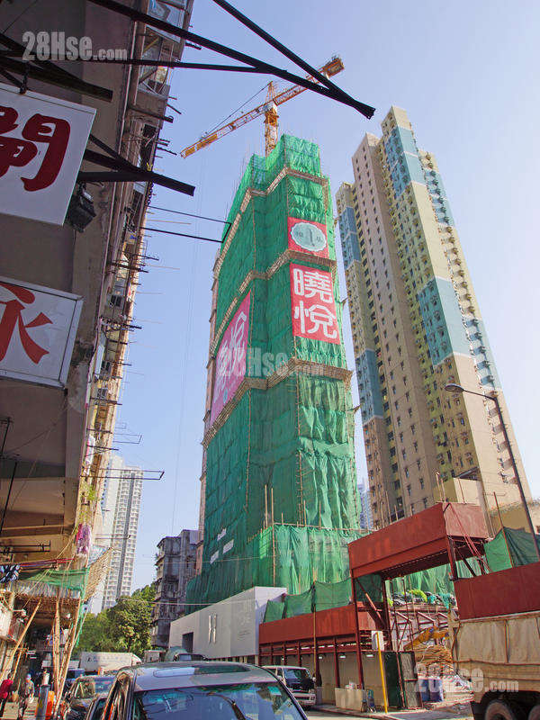 晓悦 主题大厦 从福华街观看项目