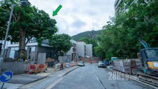 南天第 屋苑設施環境: 項目 (綠色箭嘴部分) 外的壽臣山道西 