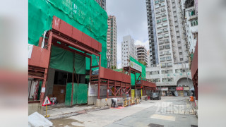 必嘉坊 ‧ 曦匯 主題大廈: 項目外的黃埔街地盤入口位置