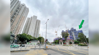 Novo Land 1B期 周边大厦 宝田邨 (图片左方), 项目位于绿色箭嘴部分
