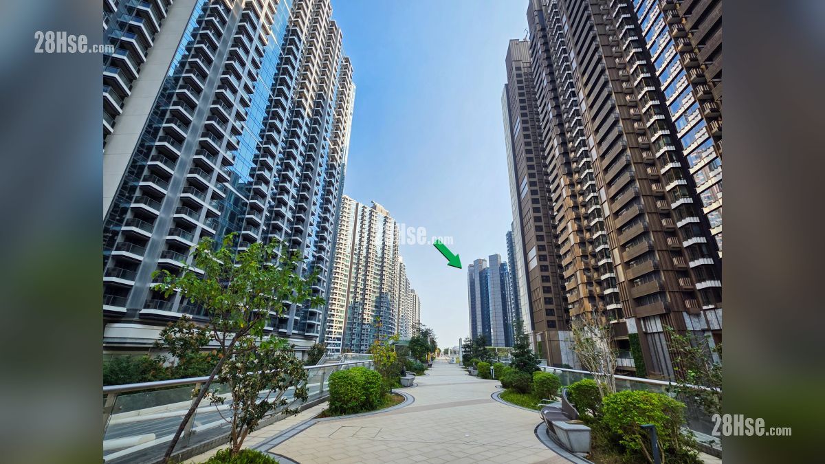 天玺海 1期 周边大厦 项目 (绿色箭嘴部分) 邻近柏蔚森, Miami Quay, 天泷, 维港1号