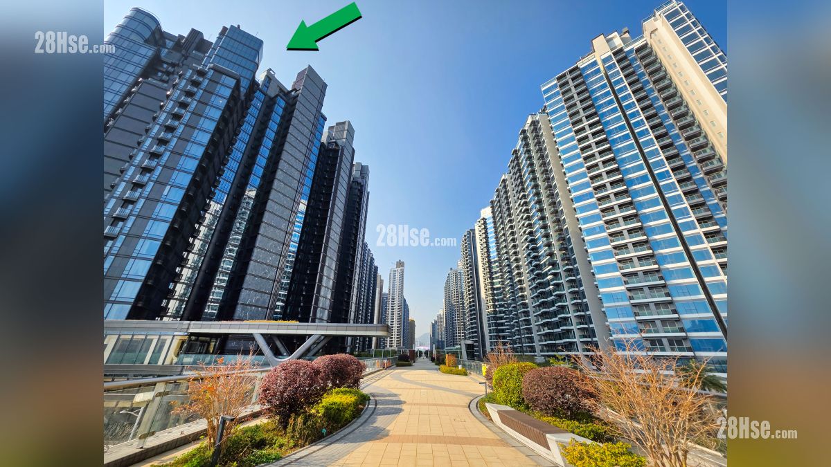 天玺海 1期 周边大厦 项目 (绿色箭嘴部分) 邻近柏蔚森, Miami Quay, 天泷, 维港1号