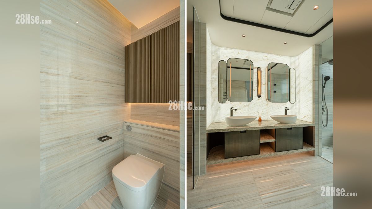 峻誉渣甸山 示范单位 主人睡房浴室部分