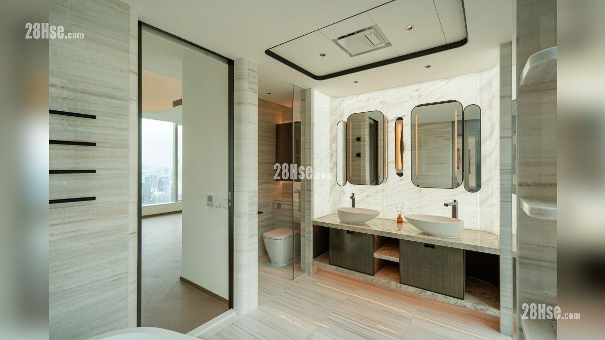 峻誉渣甸山 示范单位 主人睡房浴室部分