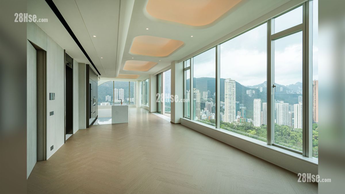 峻誉渣甸山 示范单位 项目 1 座 22 楼 A 单位, 实用面积 2,949平方尺,  连 2,042 平方尺私人天台, 楼层至楼层高度约 4.3 米