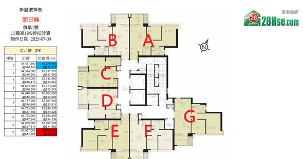 Flora  Floorplan Pricelist Updated date: 2025-07-09