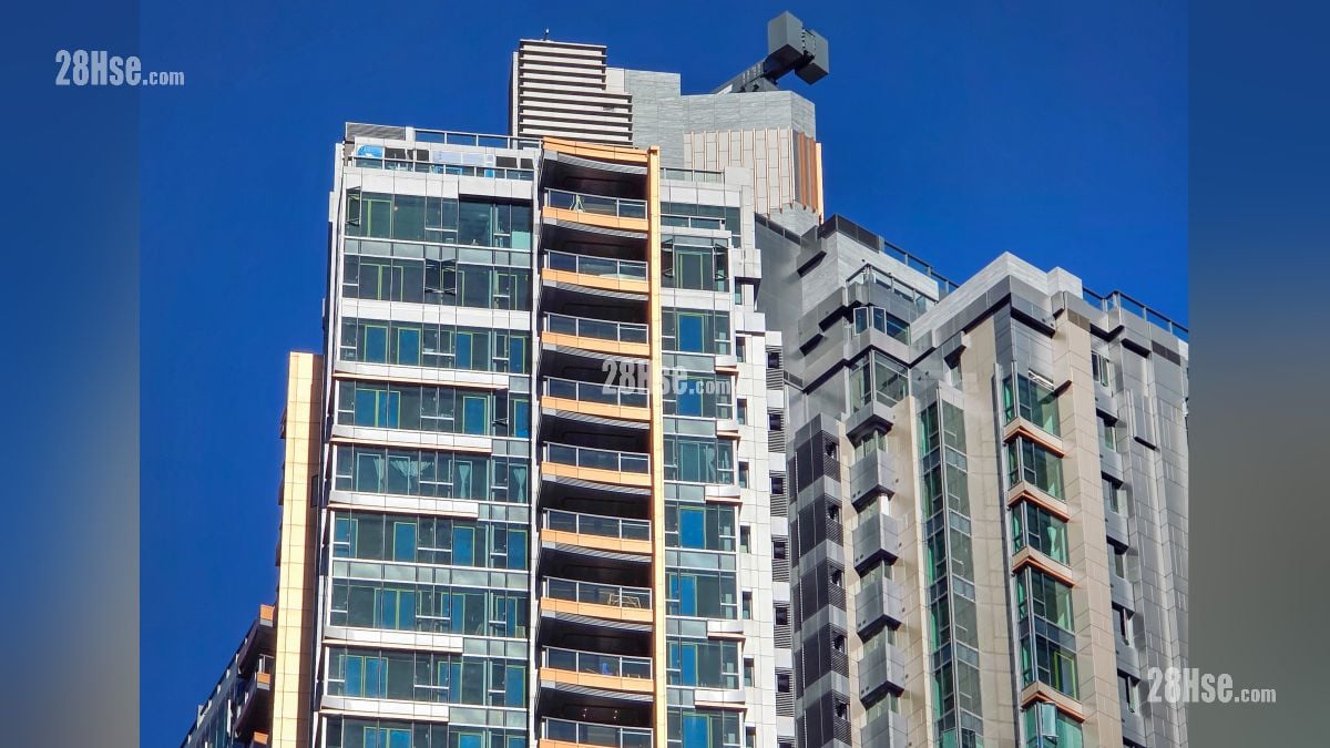 天璽天 2期 主題大廈 項目頂層部分  (從協調道觀看)