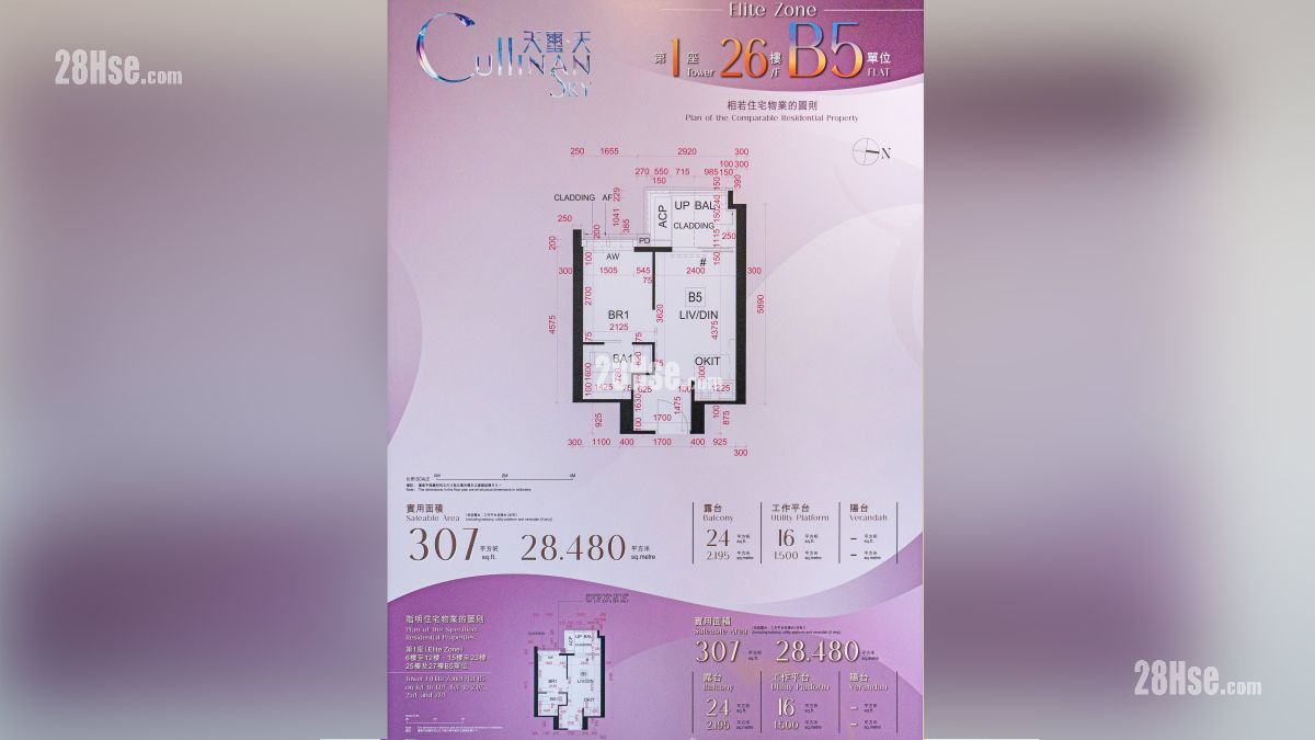 天璽天 2期 示範單位 項目平面圖