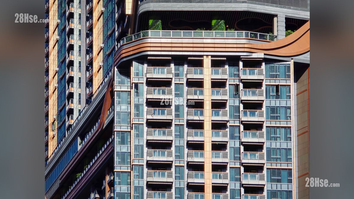 天璽天 2期 主題大廈 項目中間樓層部分  (從協調道觀看)