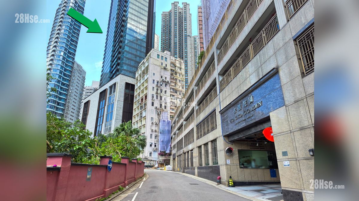 天御 2期 附近街道 項目 (綠色箭嘴部分) 外的西摩道尾段