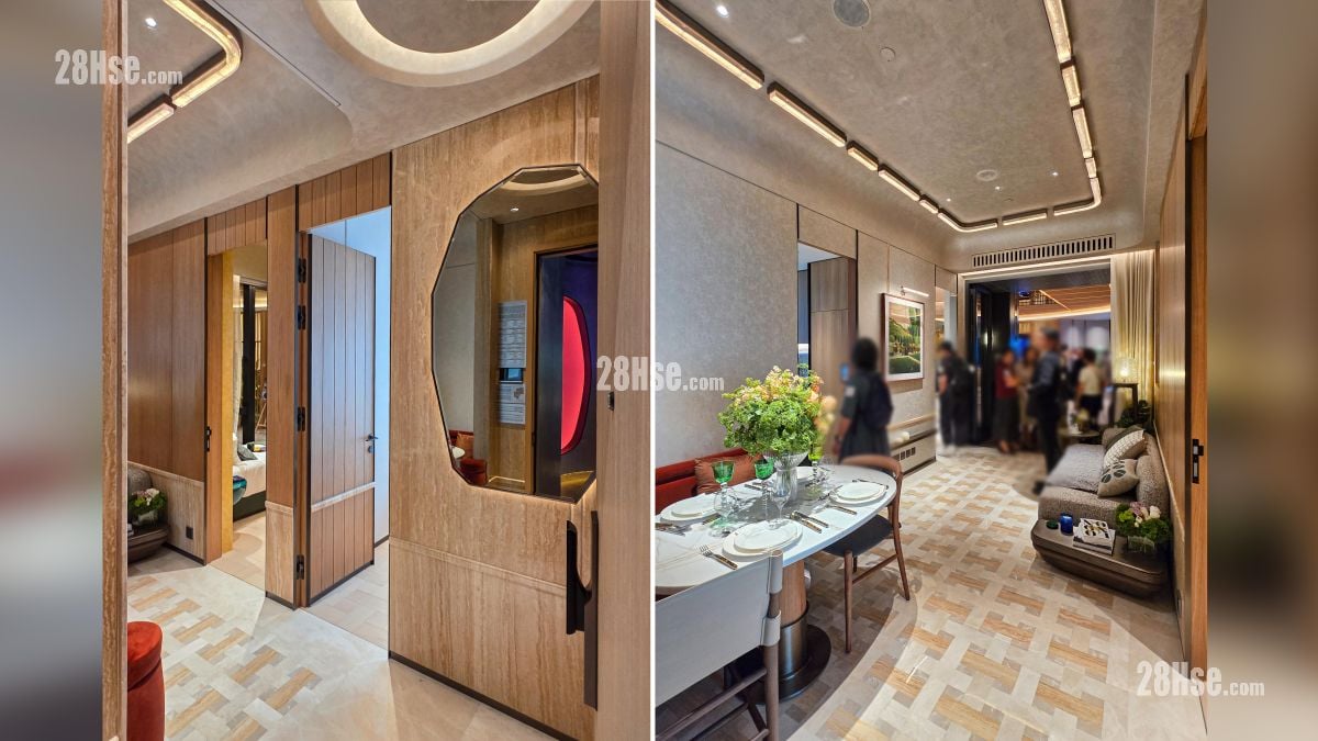 Woodis 示範單位 入口部分 (圖左), 從入口部分觀看 (圖右)