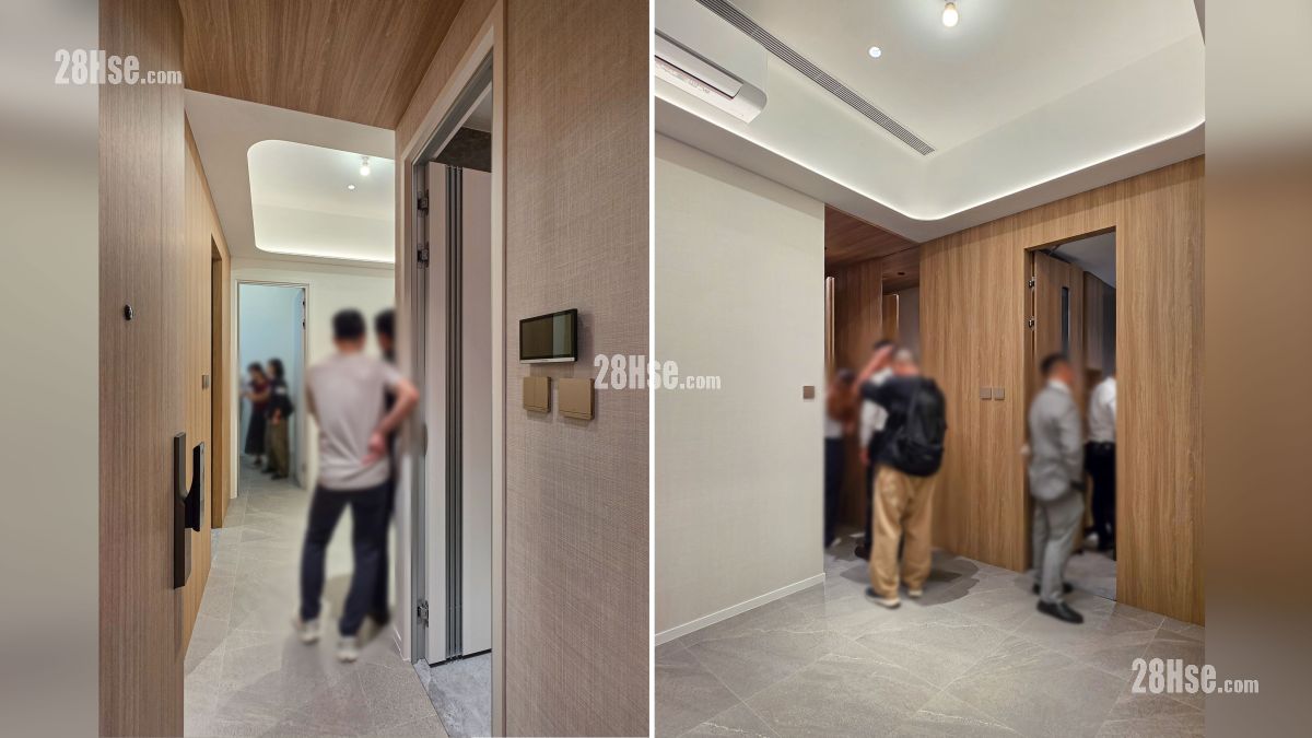 Woodis 示範單位 入口部分 (圖左), 飯廳部分 (圖右)