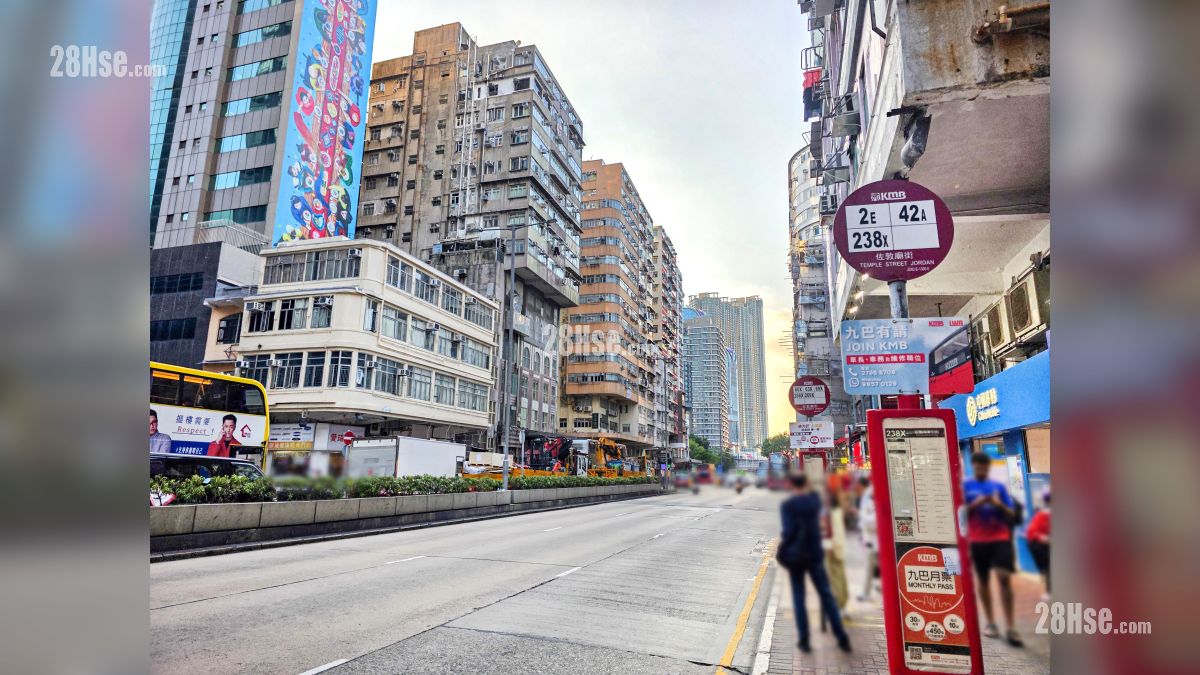 瑧爾 交通配套 佐敦道一帶設有巴士站