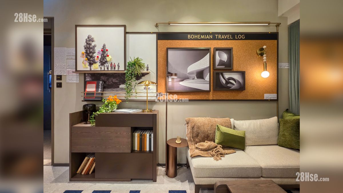 瑧爾 示範單位 從主人睡房部分觀看