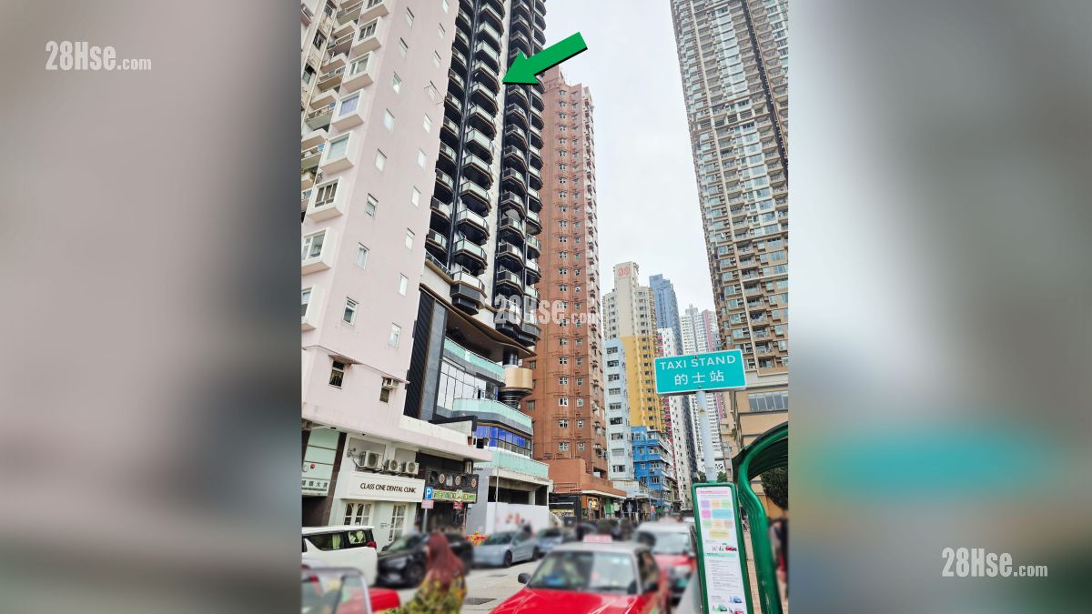 海嵎 交通配套 項目 (綠色箭嘴部分) 外設有的士站