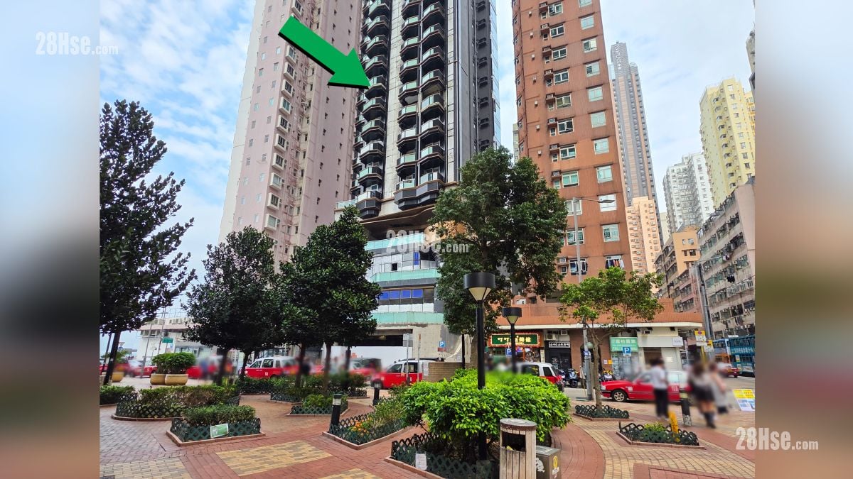 海嵎 附近設施 項目 (綠色箭嘴部分) 對面的吉席街花園