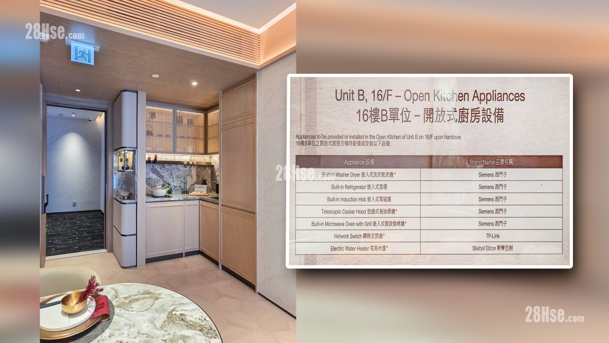 瑜意 示範單位 開放式廚房部分