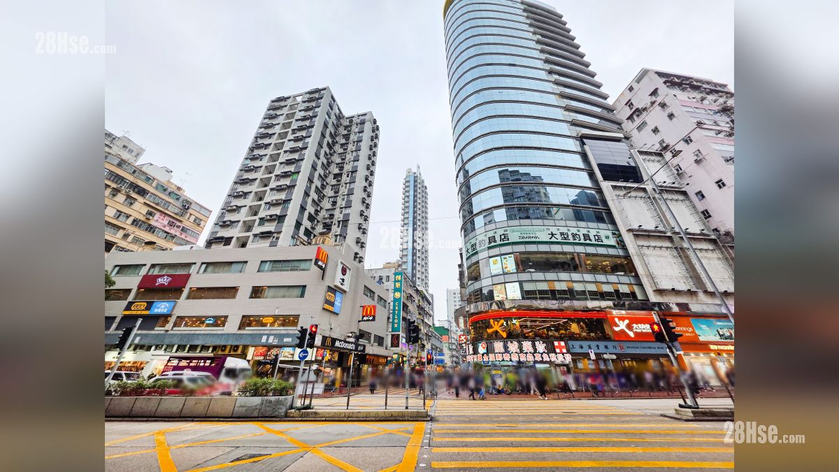 瑧玥 鄰近商場或食肆 佐敦道設有較多食肆商舖, 人流也較多