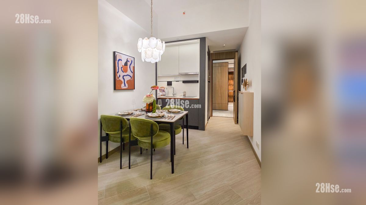 映居 示範單位 項目18 樓 A 單位平面圖 (347平方尺) (無改動示範單位)