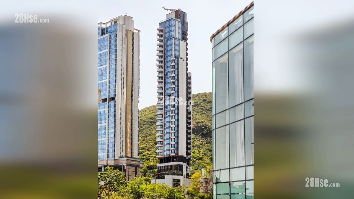 璟南 主题大厦 项目外观 (从鸭脷洲海旁道回旋处观看)