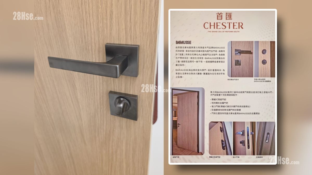 首匯 示範單位 門把物料描述 