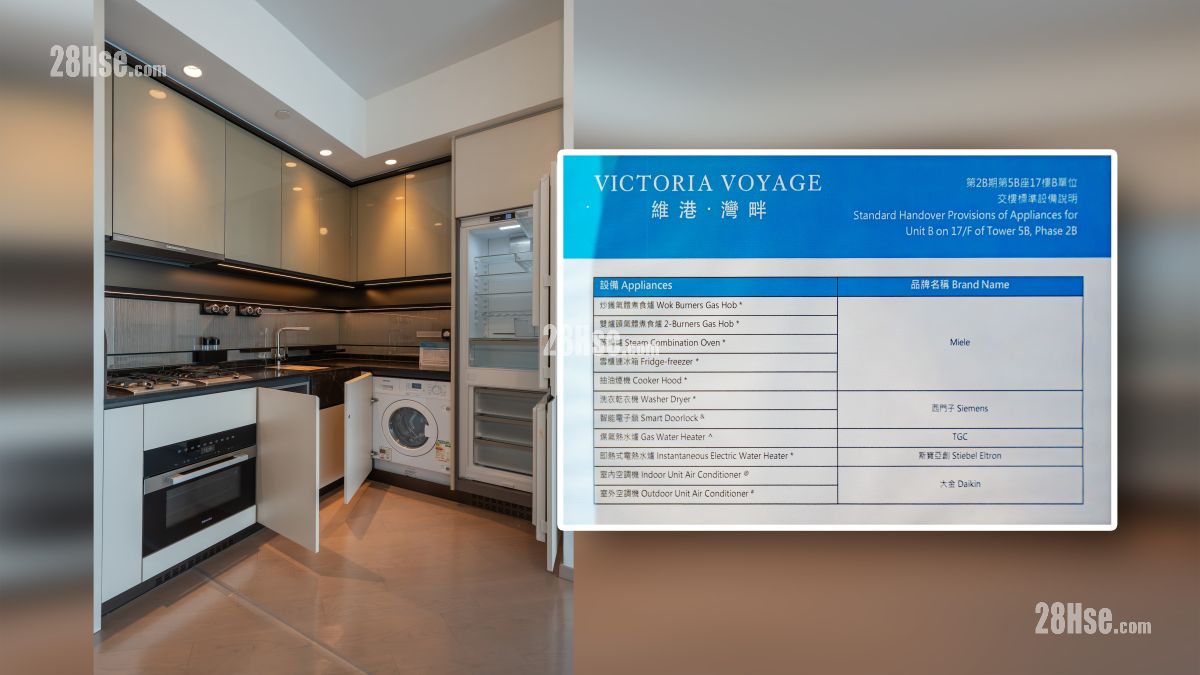 维港湾畔 2B期 示范单位 开放式厨房部分