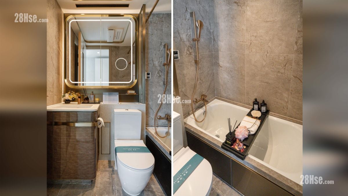 维港湾畔 2B期 示范单位 主人房浴室部分