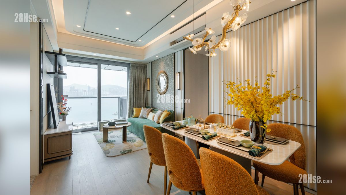 维港湾畔 2B期 示范单位 项目 2B 期 5B 座 17 楼 A 单位平面图 (744平方尺)