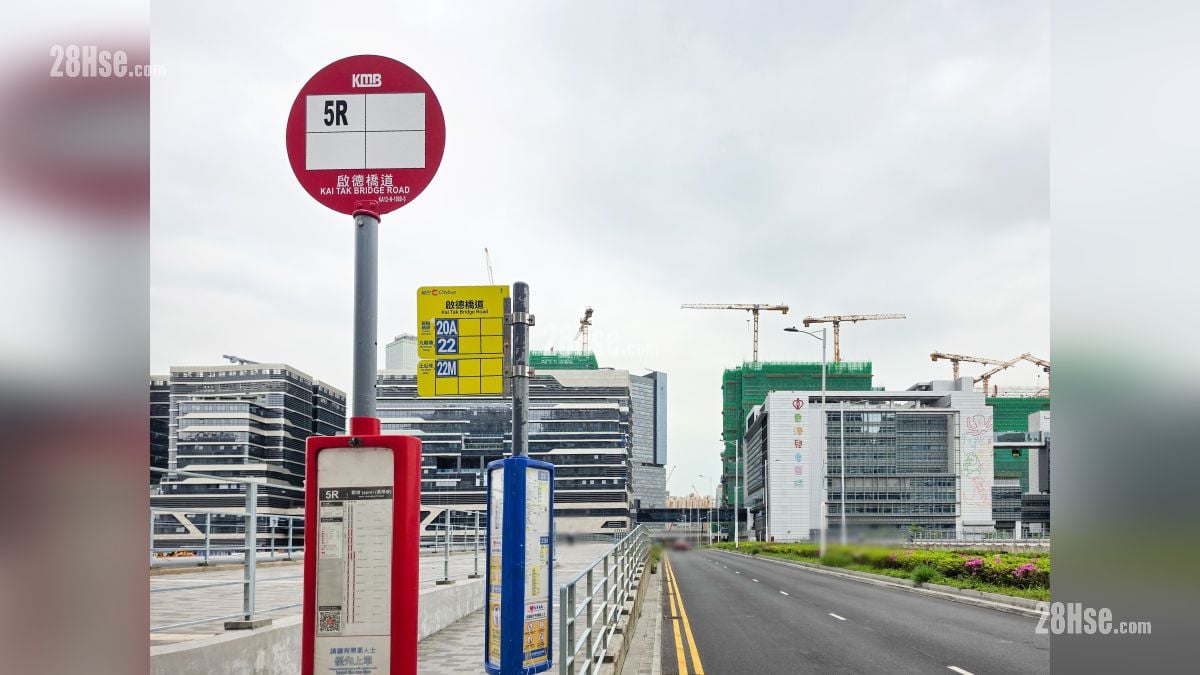 啟德海灣 2 交通配套 啟德橋設有城巴巴士站 (20A.22,22M), 九巴 (5R)