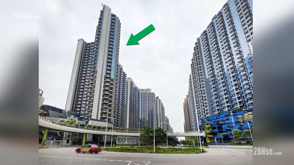 啟德海灣 2 周邊大廈 項目 (綠色箭嘴部分) 鄰近啟德海灣