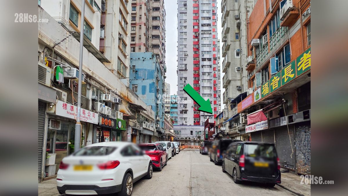 原舍 屋苑設施環境 項目 (綠色箭嘴部分) 外的德昌里