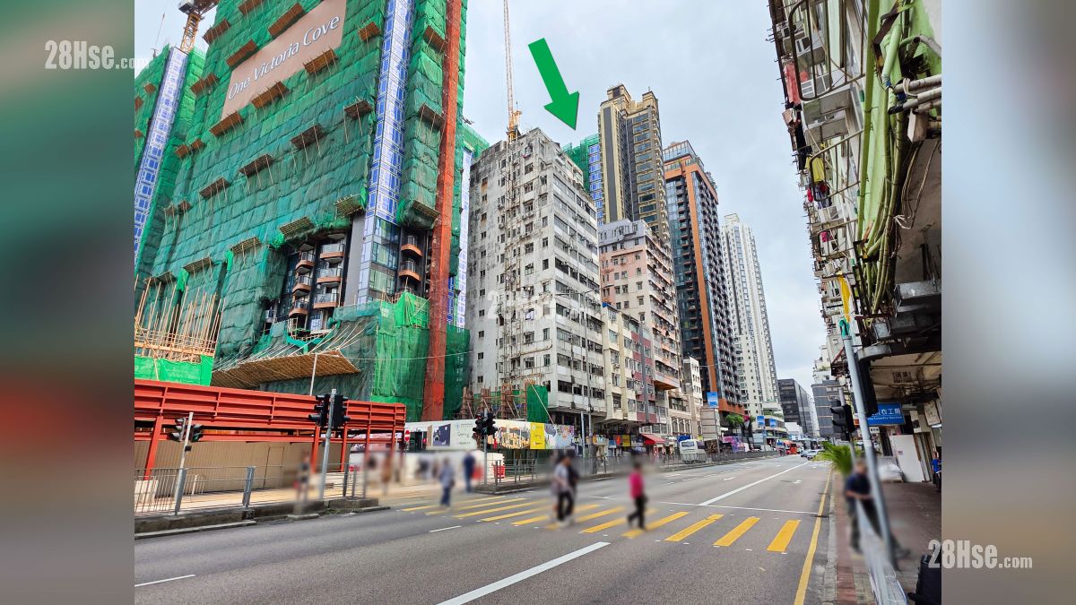 首岸 第三期 屋苑設施環境 項目 (綠色箭嘴部分) 外的馬頭圍道