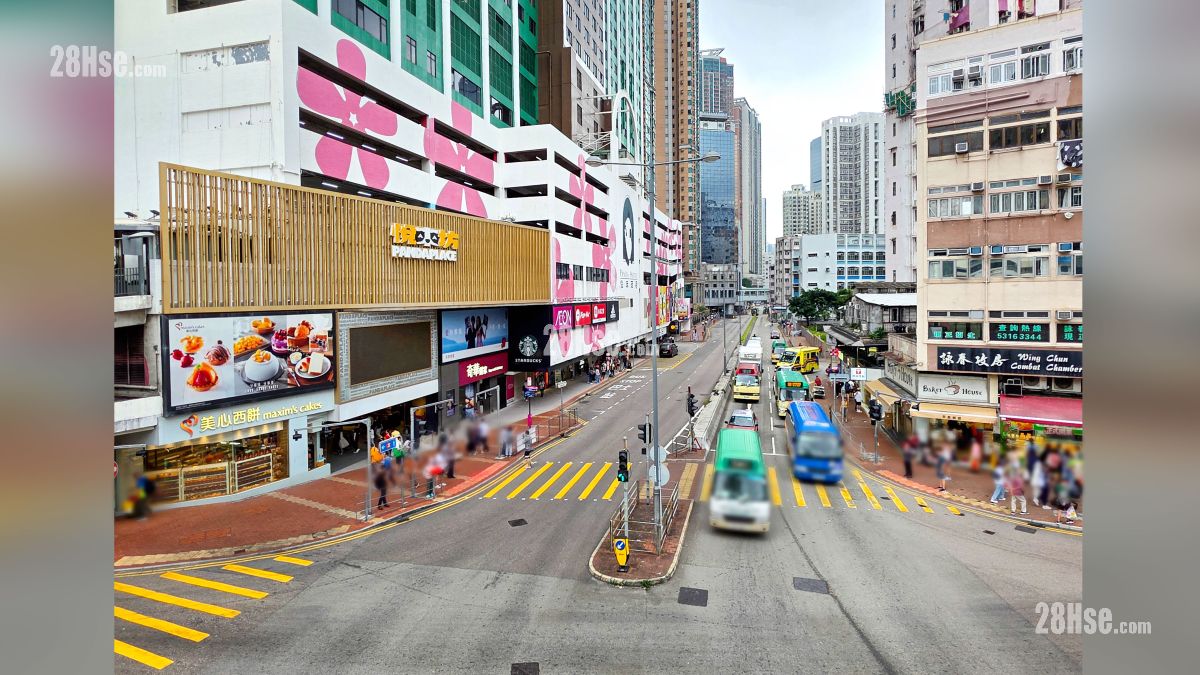 形瑨 鄰近商場或食肆 悅來坊, 關門口街一帶設有食肆商舖