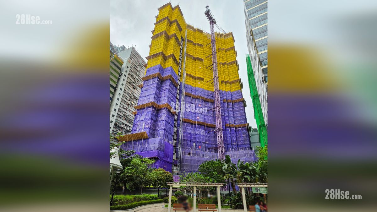 形瑨 主題大廈 項目外觀 (從横窩仔街花園觀看)