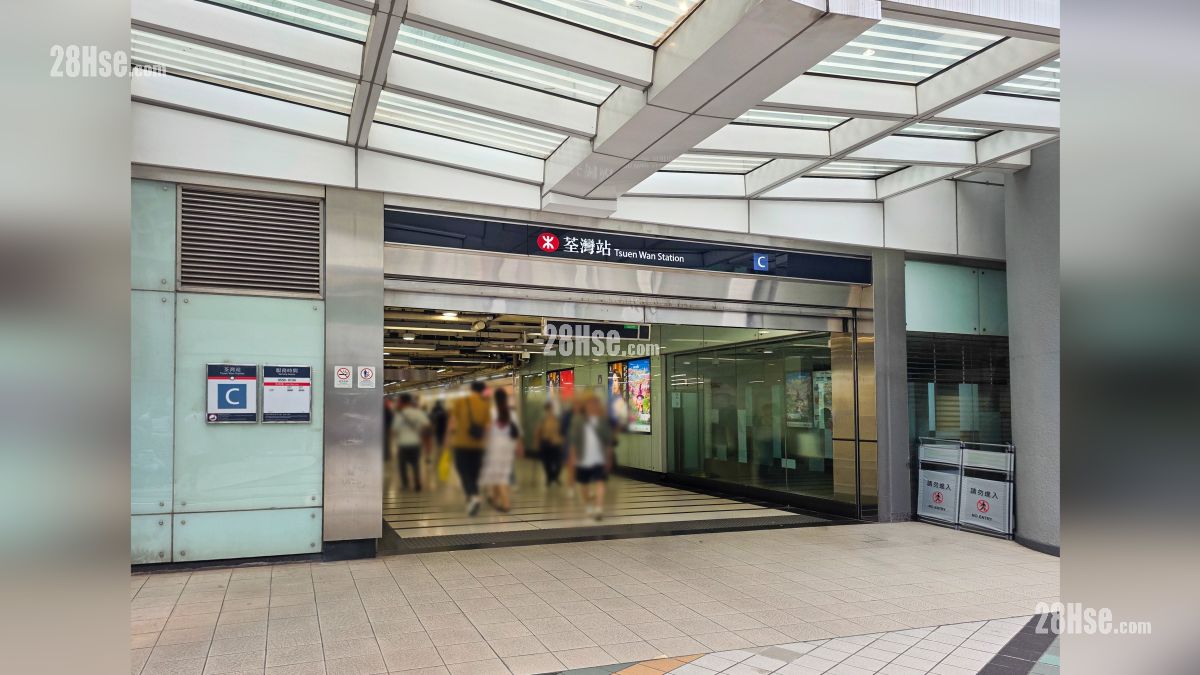 形瑨 交通配套 荃灣港鐵站, 距離項目約 1 公里