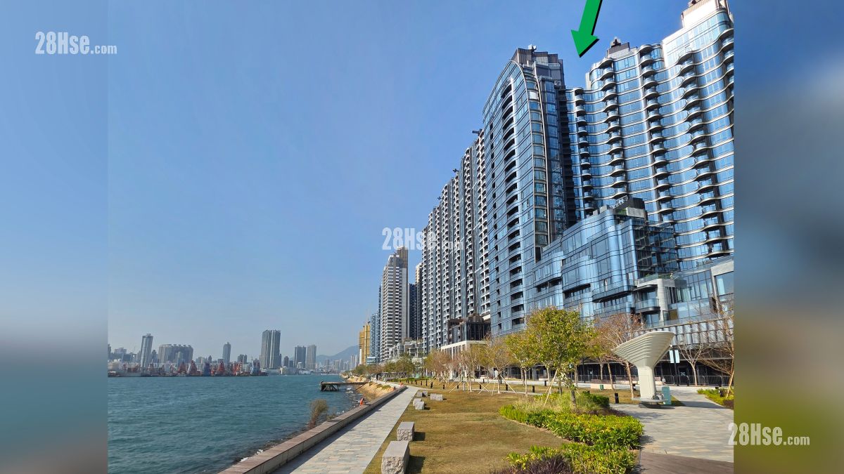 天玺海 2B期 附近设施 项目 (绿色箭嘴部分) 外设有启德海滨花园