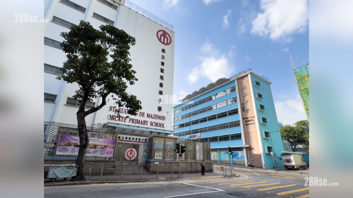 壹沐 2期 附近設施 獻主會聖馬善樂小學, 新亞中學, 位於靠背壟, 距離項目約 600 米