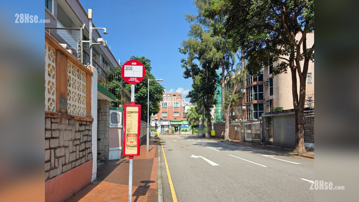 海棠路設有九巴巴士站 (203C)